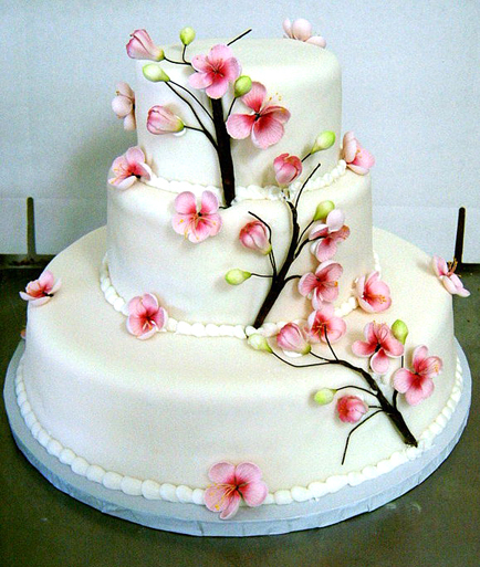 Pink Wedding Cake